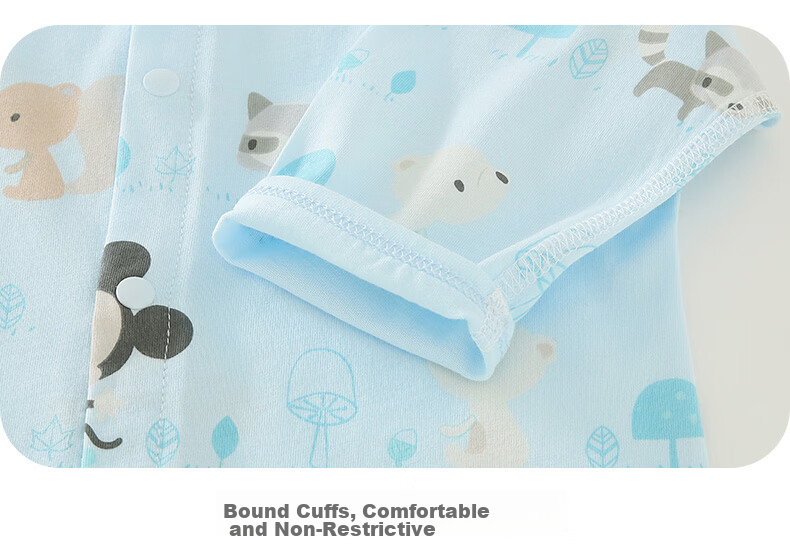 Disney 2-Piece Baby Summer Thin Newborn Romper Set A-Class Cotton Crawling Suit Full Moon Boys and Girls Sleepwear 15