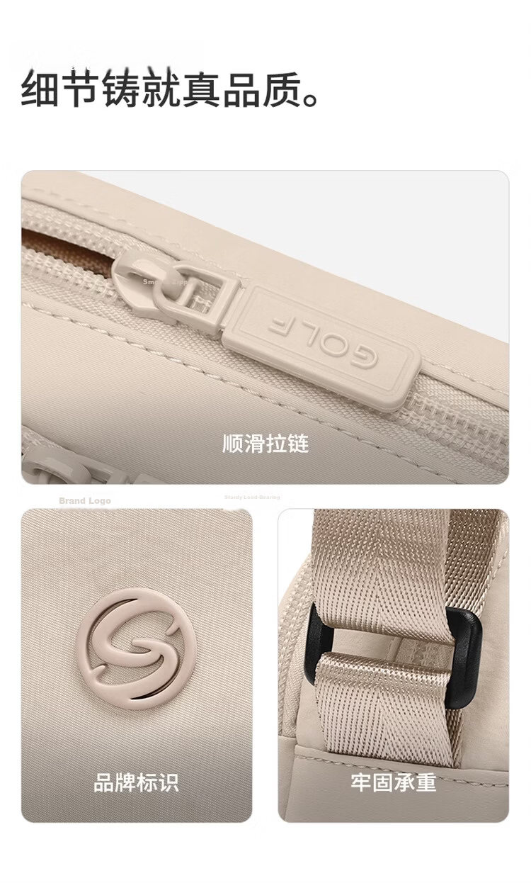 GOLF Lightweight Crossbody Bag Women's Commuter Shoulder Bag Casual Outdoor Sports Cycling Small Shoulder Bag Large Capacity Travel Small Bag 24