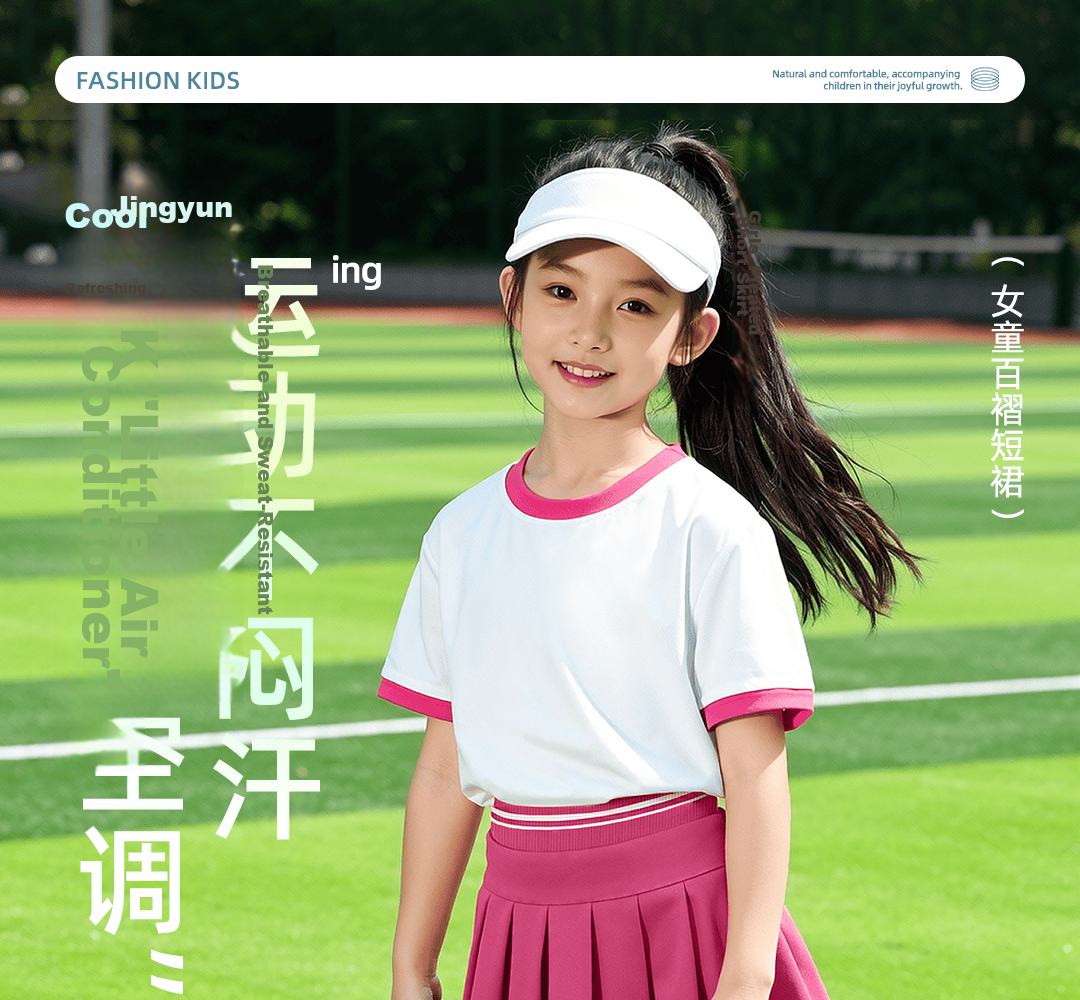 Disney Kids Cartoon Girls Dress 2026 Summer New Sports Children's Skirt Fashionable School Style Girls Pleated Skirt 1