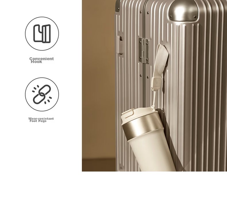 90 Points 20-Inch Aluminum Frame MAX Luggage 2026 New Travel Suitcase Trolley Carry-On Password Lock Soft Matte Purple 39
