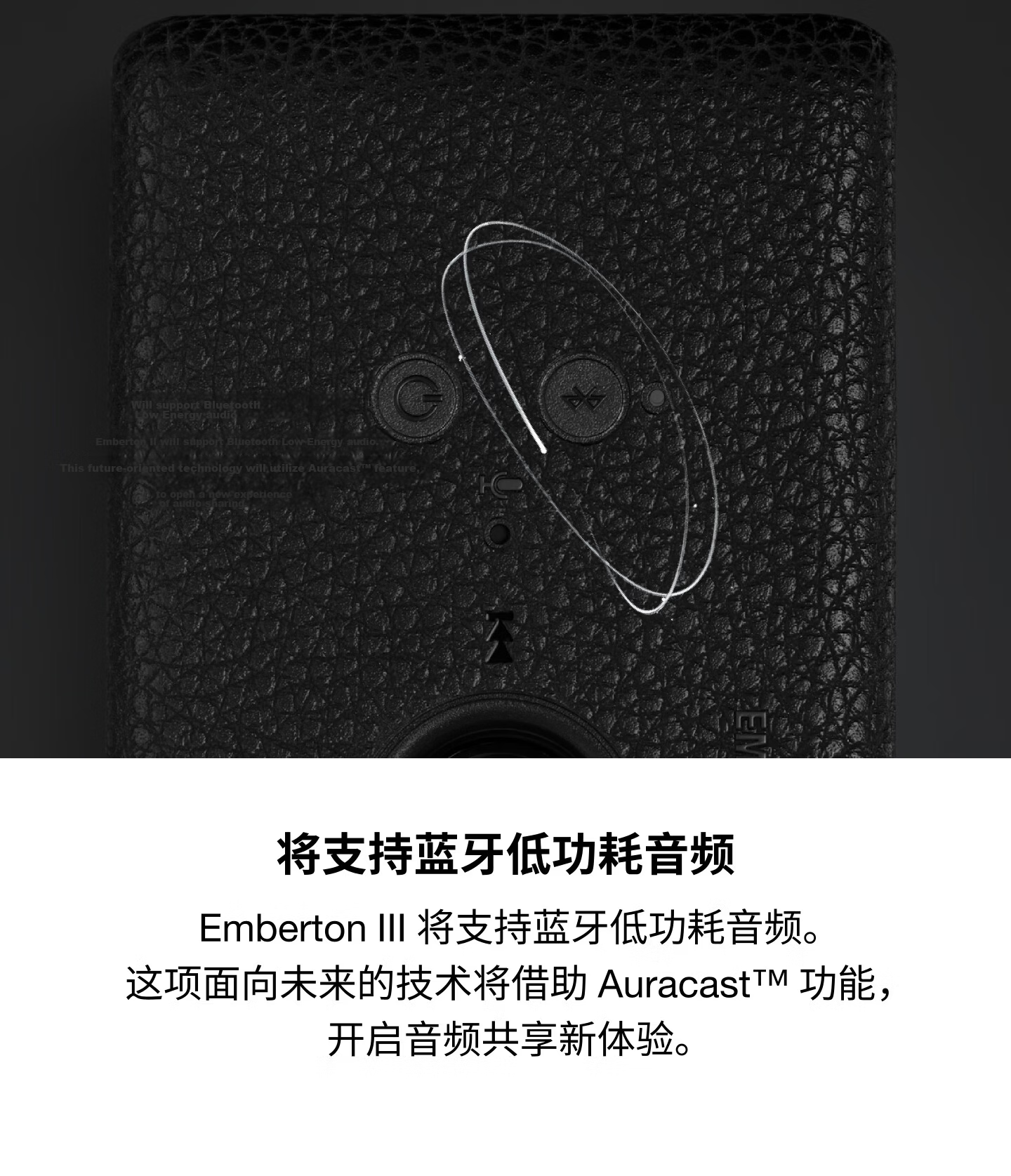 Marshall EMBERTON III Portable Wireless Bluetooth Speaker Waterproof Outdoor Home Use Long Battery Life Birthday Gift New Release Black Silver 9