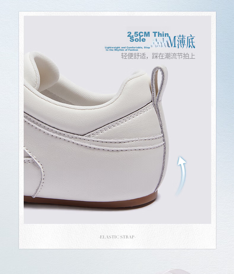 CAMEL Ribbon Thin Sole Derby Shoes Women Retro Casual Ballet Style Sneakers L26A255054 Silver Size 40 12