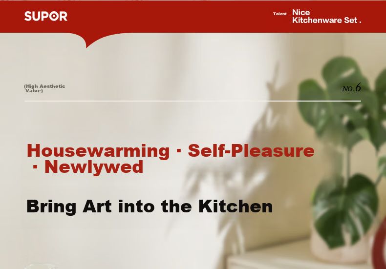 SUPOR Enamel Coated Frying Pan, Soup Pot, Milk Pot Cookware Set 3-Piece TP2406E Housewarming Gift 16