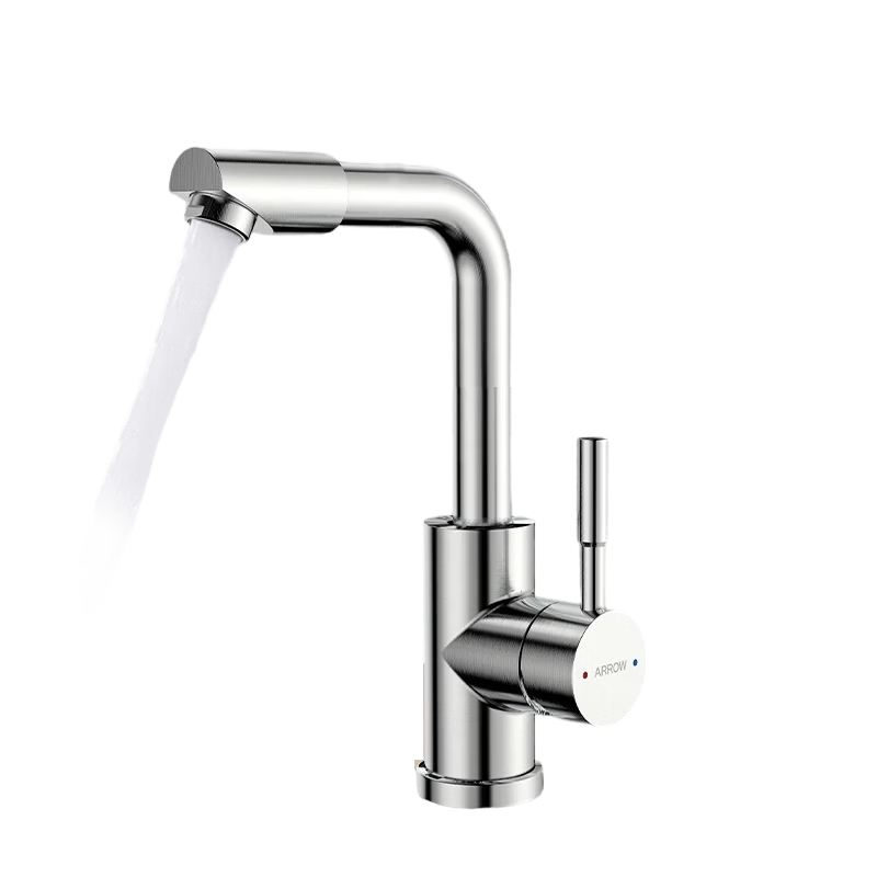 ARROW YJ 304 Stainless Steel Rotatable Hot and Cold Bathroom Basin Faucet