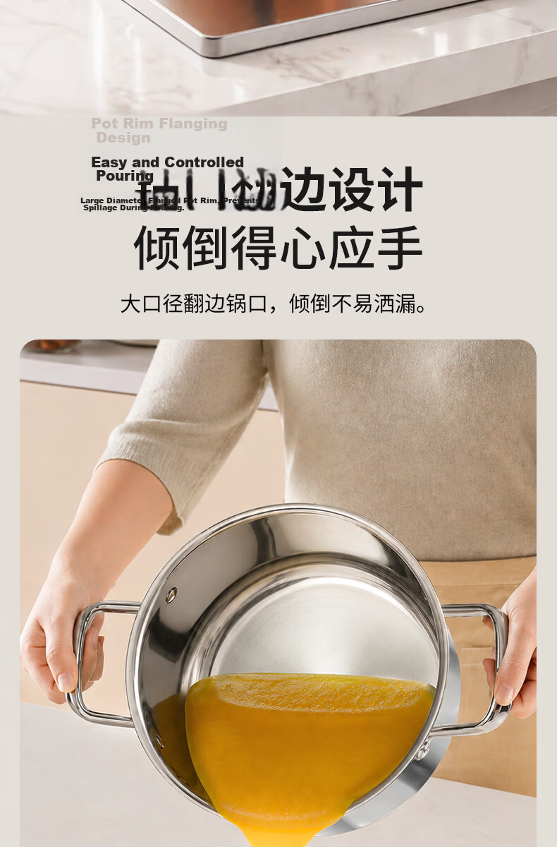 Kambach German Series 316L Thickened Stainless Steel Multifunctional Double-Layer Steamer Pot Large Capacity Dishwasher Safe 10