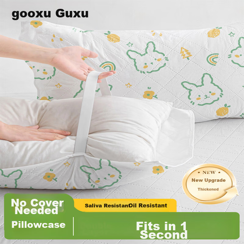 Guxu Disposable Pillowcase Travel Hotel Anti-Dirt Pillow Cover Large Size Individually Packaged for Train Sleeper