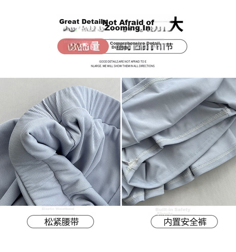 LangSha Ice Silk Pleated Skirt for Women, Summer 2025 New Style, High-Waisted Slimming Ice Silk JK Skirt with Lining, Anti-Chafing Half Skirt 12