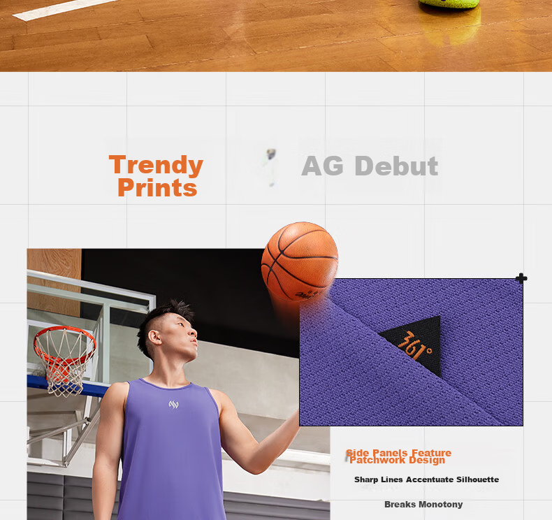 361° Men's AG Spring Summer Sleeveless Quick-Dry Sports Vest Casual Basketball Running Fitness Shirt 652621503-3 10
