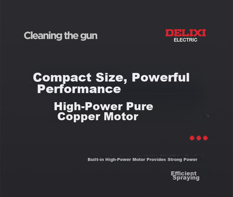 DELIXI Portable High-Pressure Cordless Lithium Battery Car Wash Gun High-Power Brush Pump Car Cleaning Tool 16