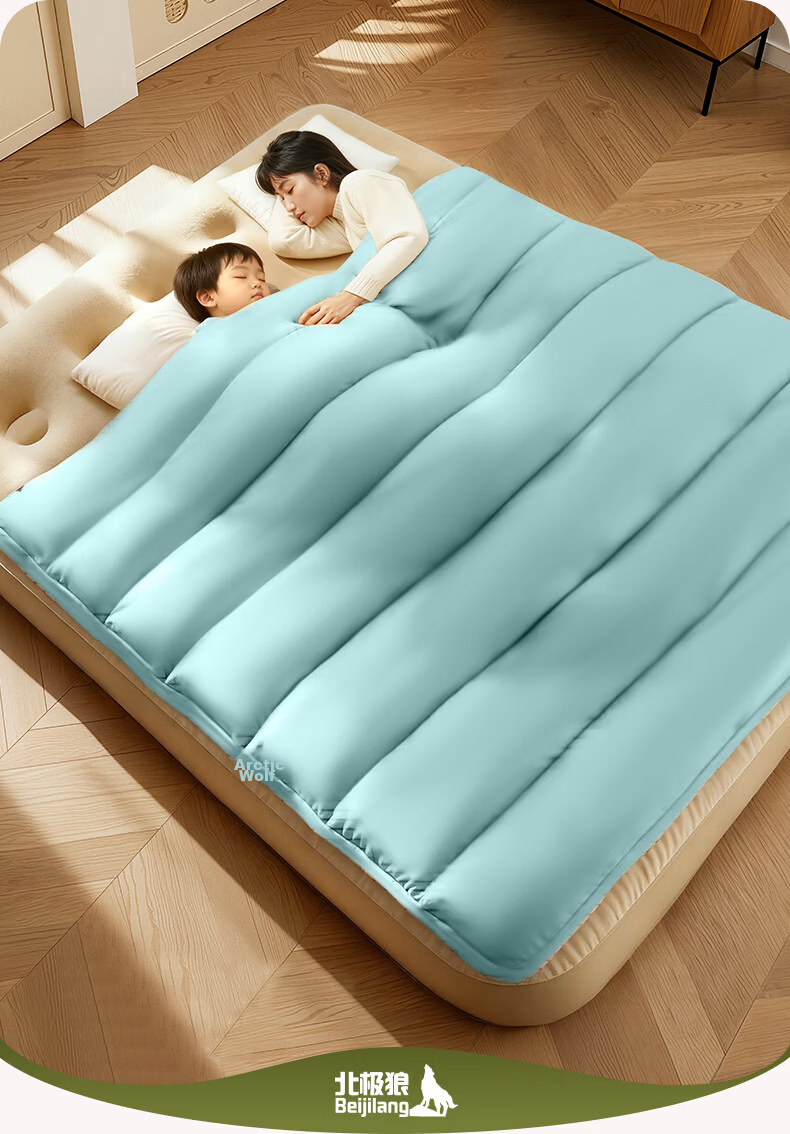 BeiJiLang Thickened Crystal Velvet Sleeping Bag Autumn Winter Outdoor Camping Car Nap Anti-Kick Warm Single Sleeping Bag Cold Resistant Quilt 9