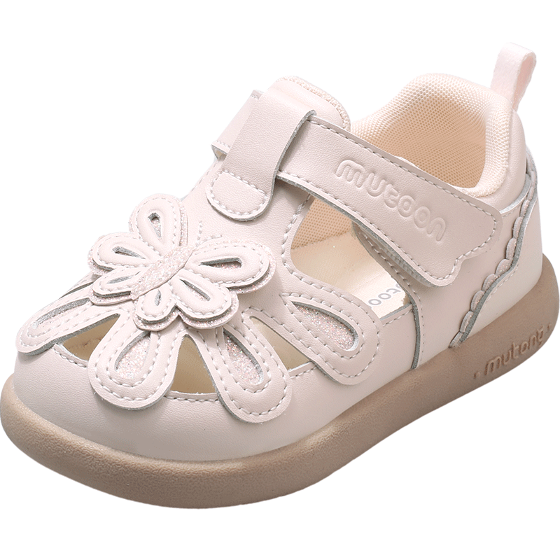 Mutong Toddler Girls Summer Sandals 26 Original Little Fairy Butterfly Princess Shoes Soft Sole Baby Walking Shoes Soft Mist Pink 23