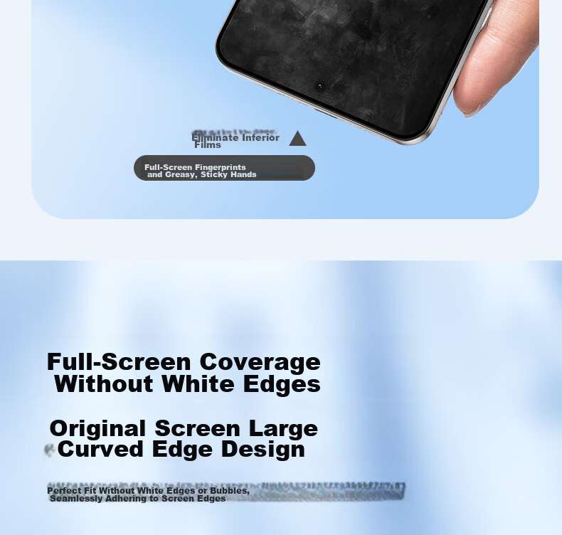 Langling [2-Pack Drop-Proof] Tempered Glass Screen Protector for OnePlus 15T with Ultrasonic Fingerprint Unlock, Full Coverage, HD, Anti-Drop, Explosion-Proof, No Black Edges 10