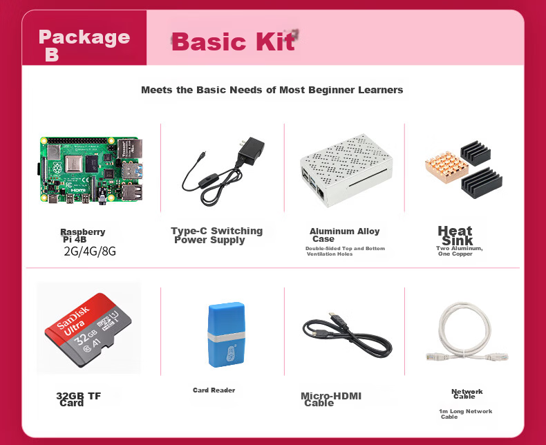 LOBOROBOT Raspberry Pi 4B Development Board AI Python Programming Industrial Development Board 10