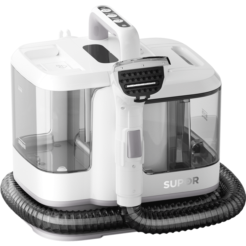 Supor Fabric Cleaning Machine [11 Multi-Dimensional Brush Heads] Multifunctional Steam Cleaner High-Temperature Wash and Suction Sofa Carpet Air Conditioner All-in-One Household Cleaning 30AS White