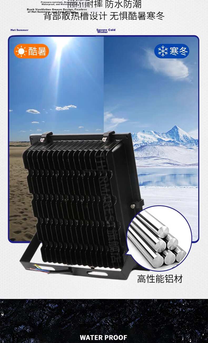 MAX LOAD LED Floodlight Super Bright Outdoor Waterproof High Power Portable 220V Spotlight 10