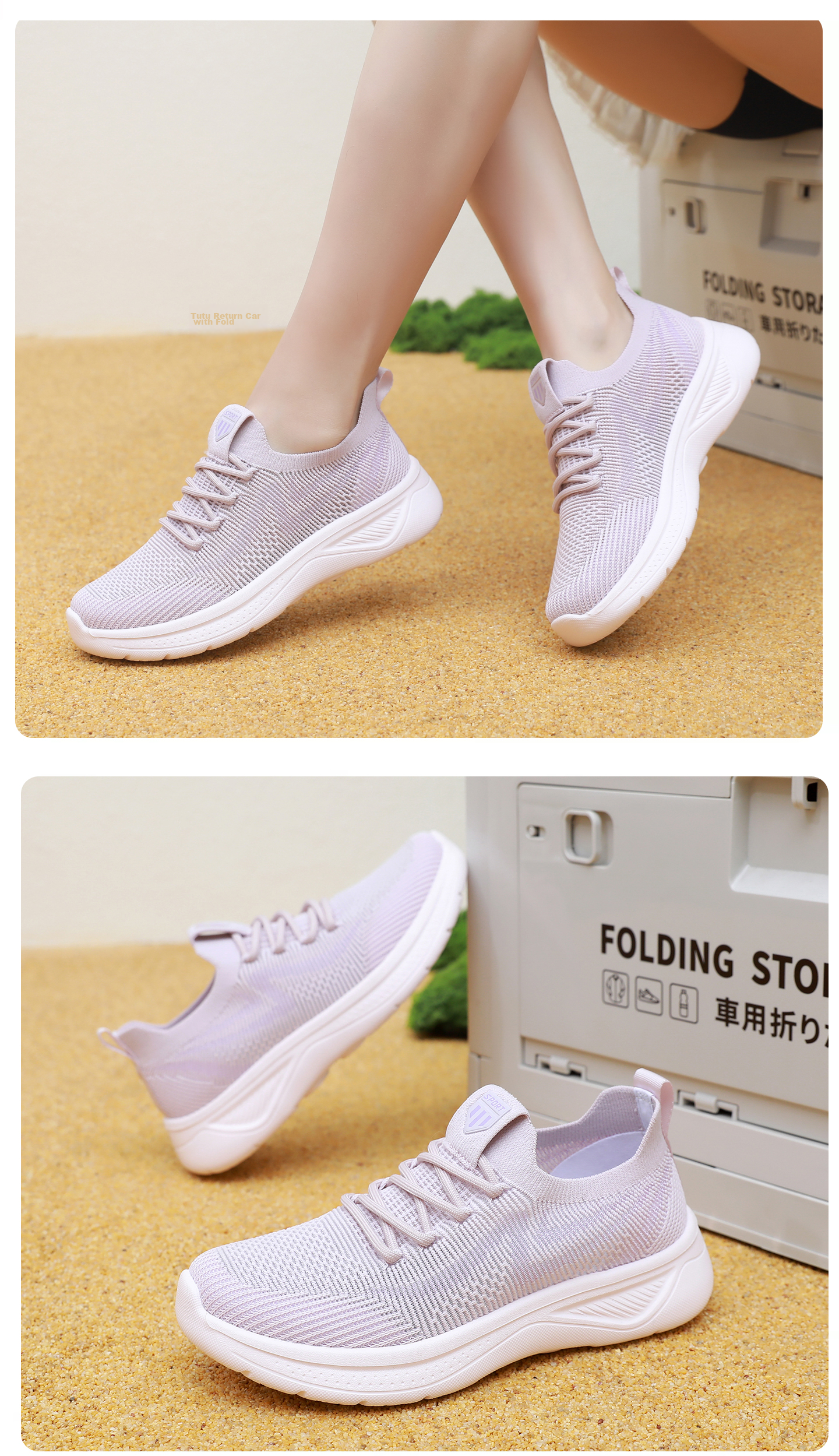 BURUIJING Summer Women's Old Beijing Cloth Shoes Mesh Breathable Mom Shoes Sports Casual Shoes 68877 Pink Size 40 17