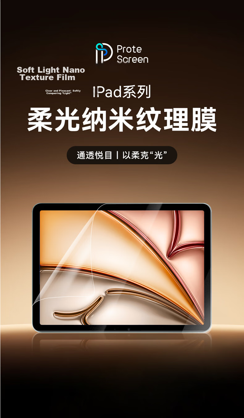 PROTESCREEN Nano Texture Paper-Like Screen Protector for New iPad Pro 11-inch, Ultra Clear AR Anti-Reflective Film, Superior to Tempered Glass, HD Anti-Glare Tablet Screen Protector for Apple 5