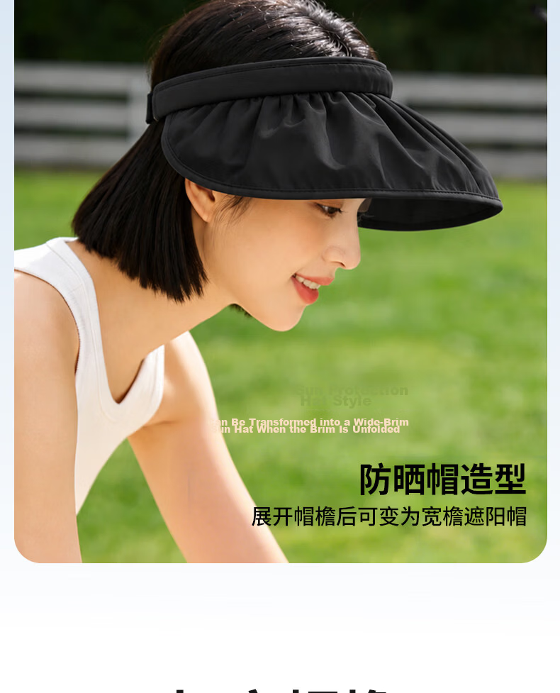 Langsha Sun Protection Hat Unisex Summer UV Protection Outdoor Wide Brim Hat for Hiking Cycling 5