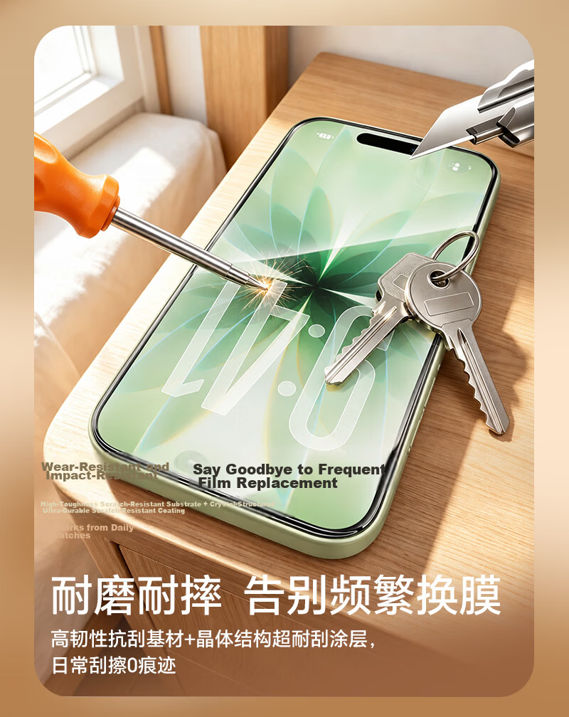 Langke [Privacy Screen Protector | Ultra Drop Resistant] Tempered Glass for iPhone 17/16 Pro, Full Coverage HD Anti-Dust, Explosion-Proof, Anti-Fingerprint Screen Protector with Cleanroom Technology 5