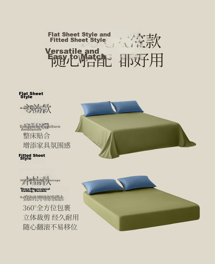 JD Original Vitasong Cotton Bedding Set, 100% Pure Cotton Class A Bed Sheet And Duvet Cover, 220x240cm, for 1.8/2 Meter Bed, Blueberry Grape 18