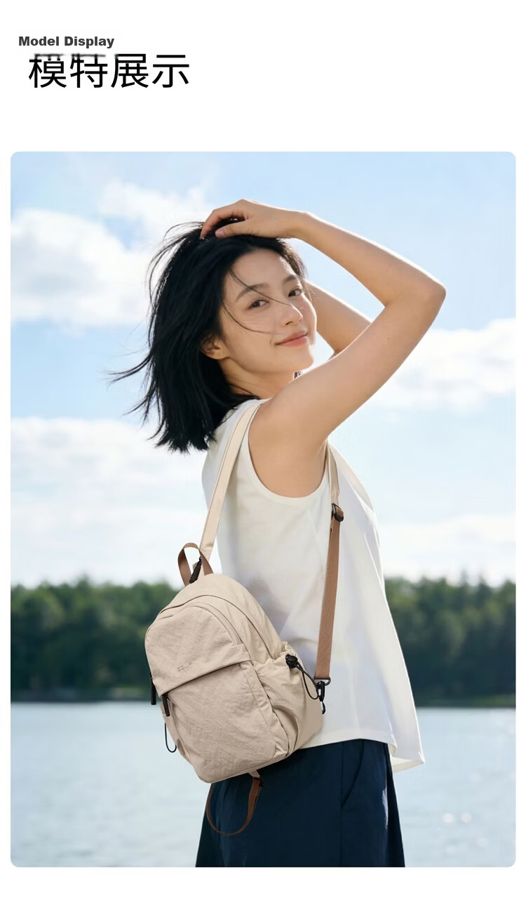 GOLF Lightweight Foldable Chest Bag Convertible Small Backpack for Women Outdoor Casual Shoulder Bag Sports Cycling Crossbody Commuter Bag 20