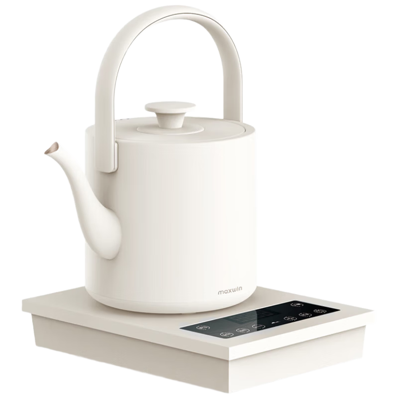 Manwei Fully Automatic Water Supply Electric Kettle Tea Table Intelligent Bottom Water Pump Integrated Insulation Constant Temperature Home Use 304 Stainless Steel AS-22088-ZD White