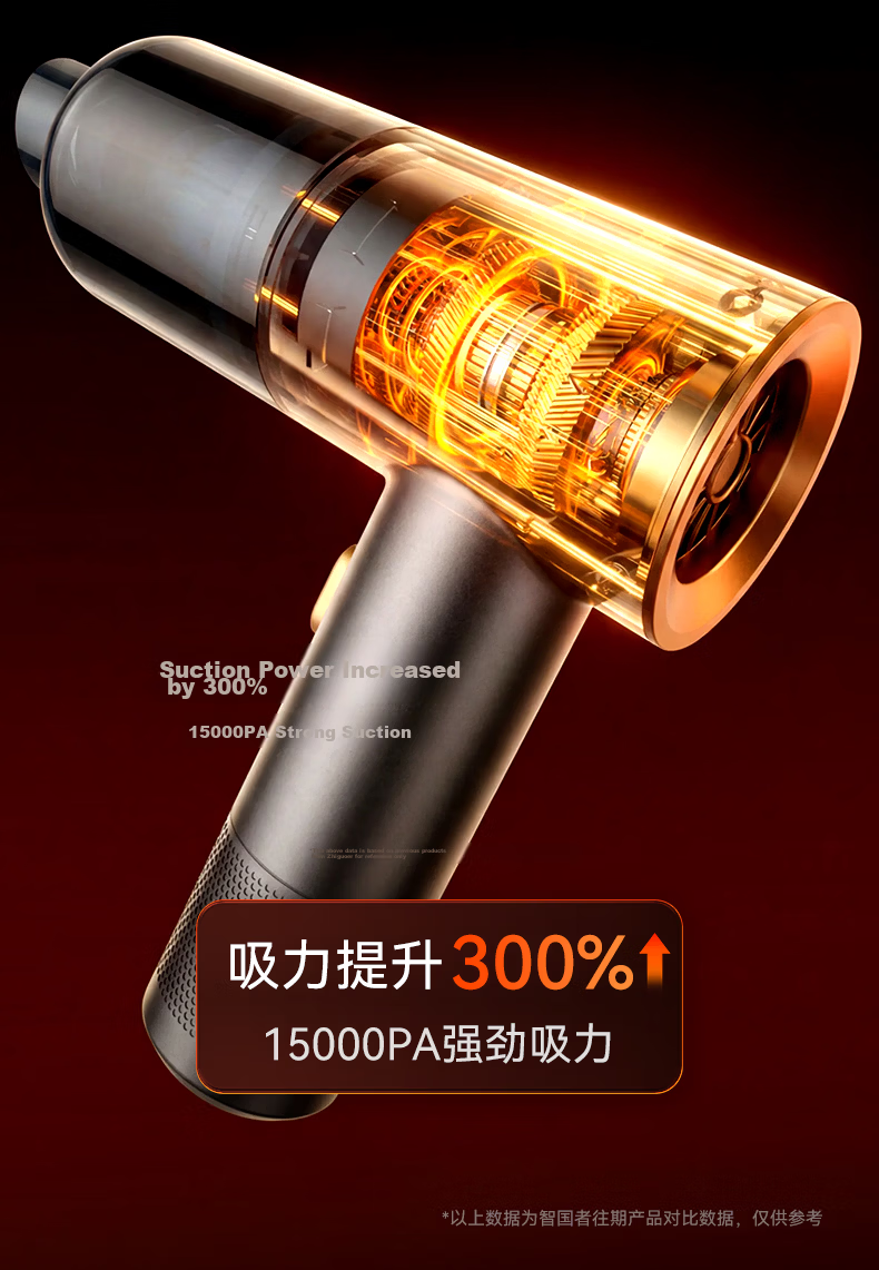Zhiguozhe Handheld Car Vacuum Cleaner Portable Wireless High-Power Brushless Small Desktop Home Dual-Use Pet Hair Remover 10