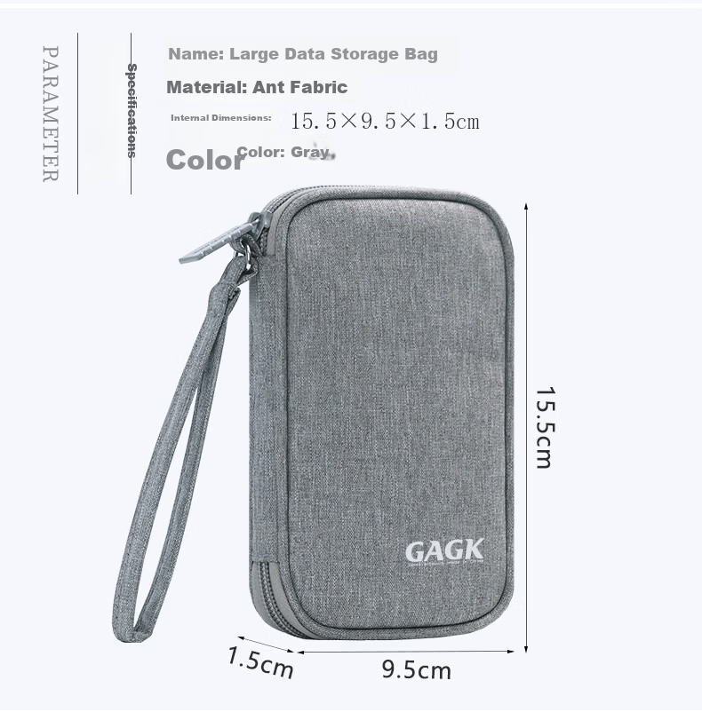 GAGK Corporate Cashier Ukey Waterproof Multi-Compartment USB Drive Storage Bag for 47 USB Drives + 8 Bank Cards 2
