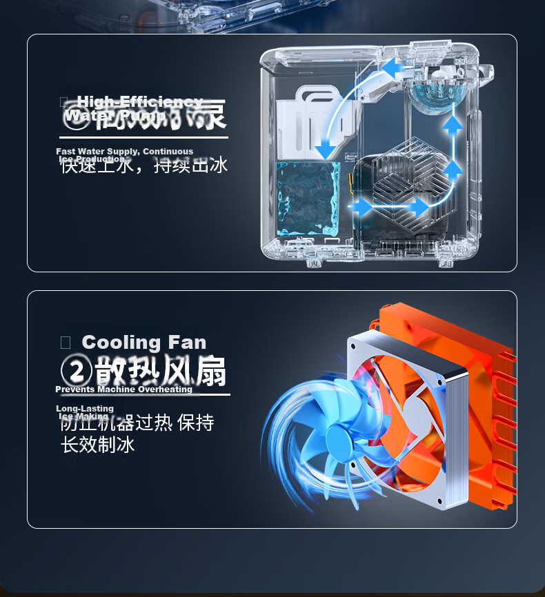 Coca-Cola Home Ice Maker Small 2026 New Upgrade Large Window Fully Automatic One-Key Cleaning Bullet Ice Dormitory Low Power Ice Machine 11