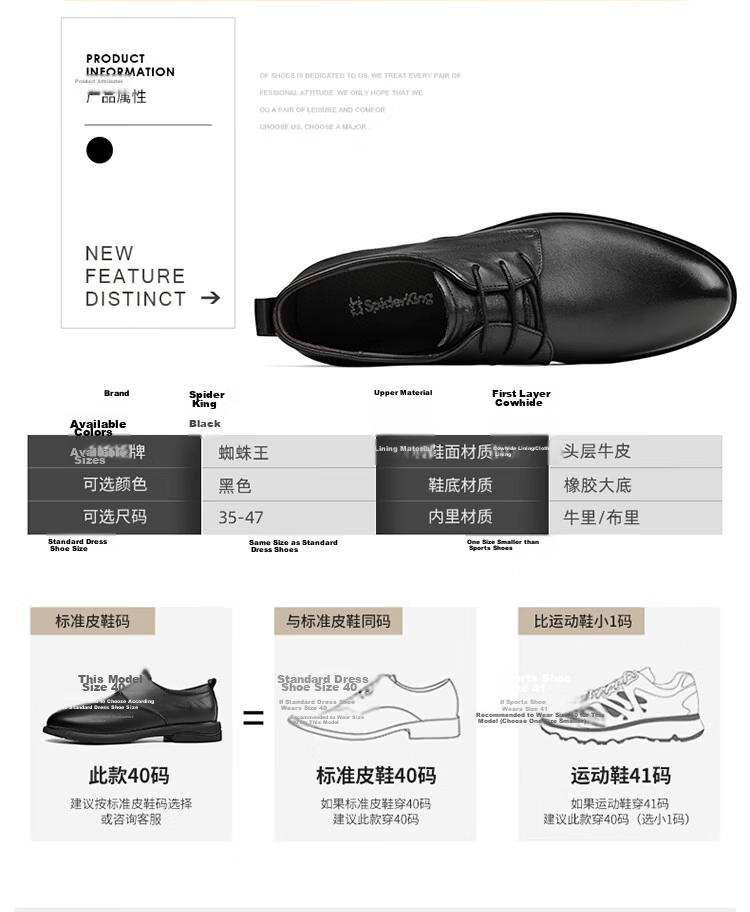 Spider King Men's Summer Hollow Out British Style Leather Business Dress Shoes Black Hollow Out Size 44 4