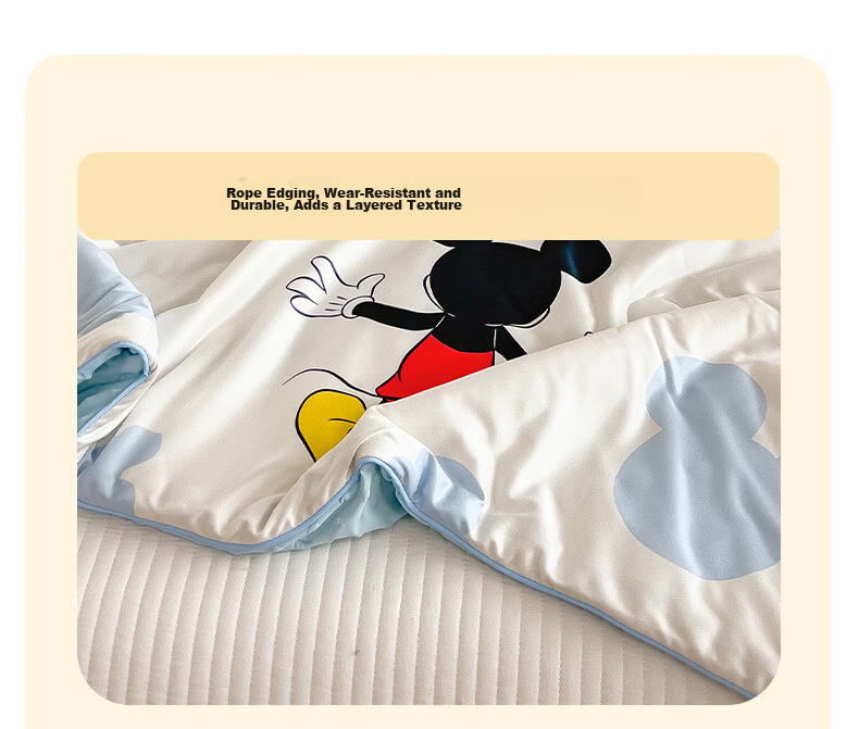 Disney Class A Knitted Cotton Dot Quilt Summer Cooling Blanket Air Conditioning Quilt Home Summer Quilt Machine Washable Thin Quilt for Naked Sleep Summer 20
