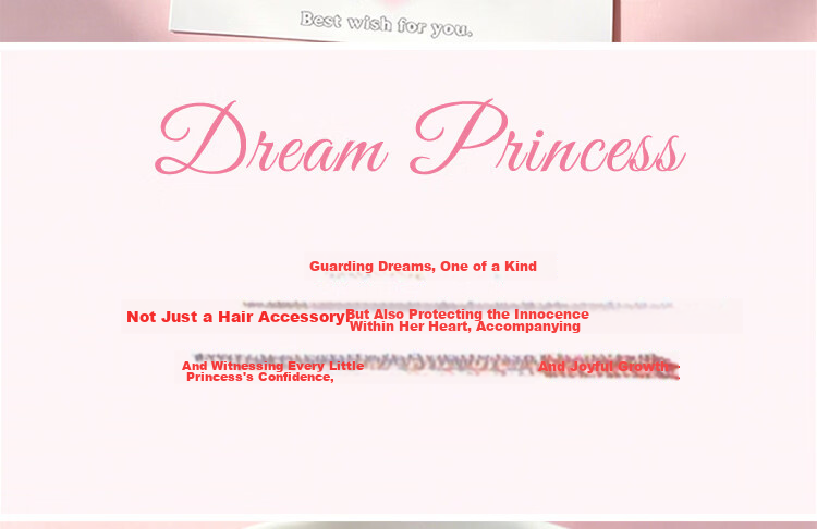 Princess Code Children's Day Gift Hair Tie for Girls High Elastic Hair Band Damage-Free Student Hair Rope Bun Holder 3