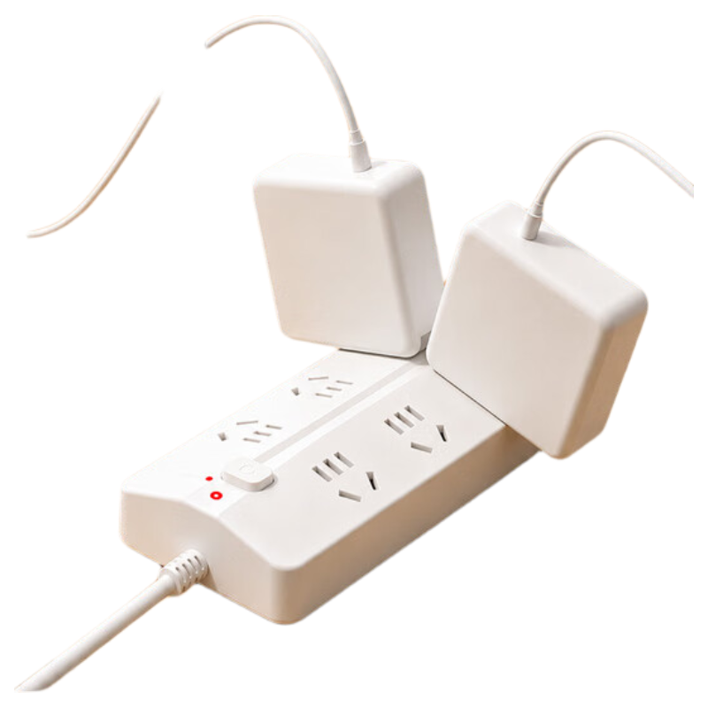 JD Jingzao 6-Outlet Trapezoidal Power Strip 3M Extension Cord Socket Multi-Functional Converter Office Multi-Outlet Smart Socket