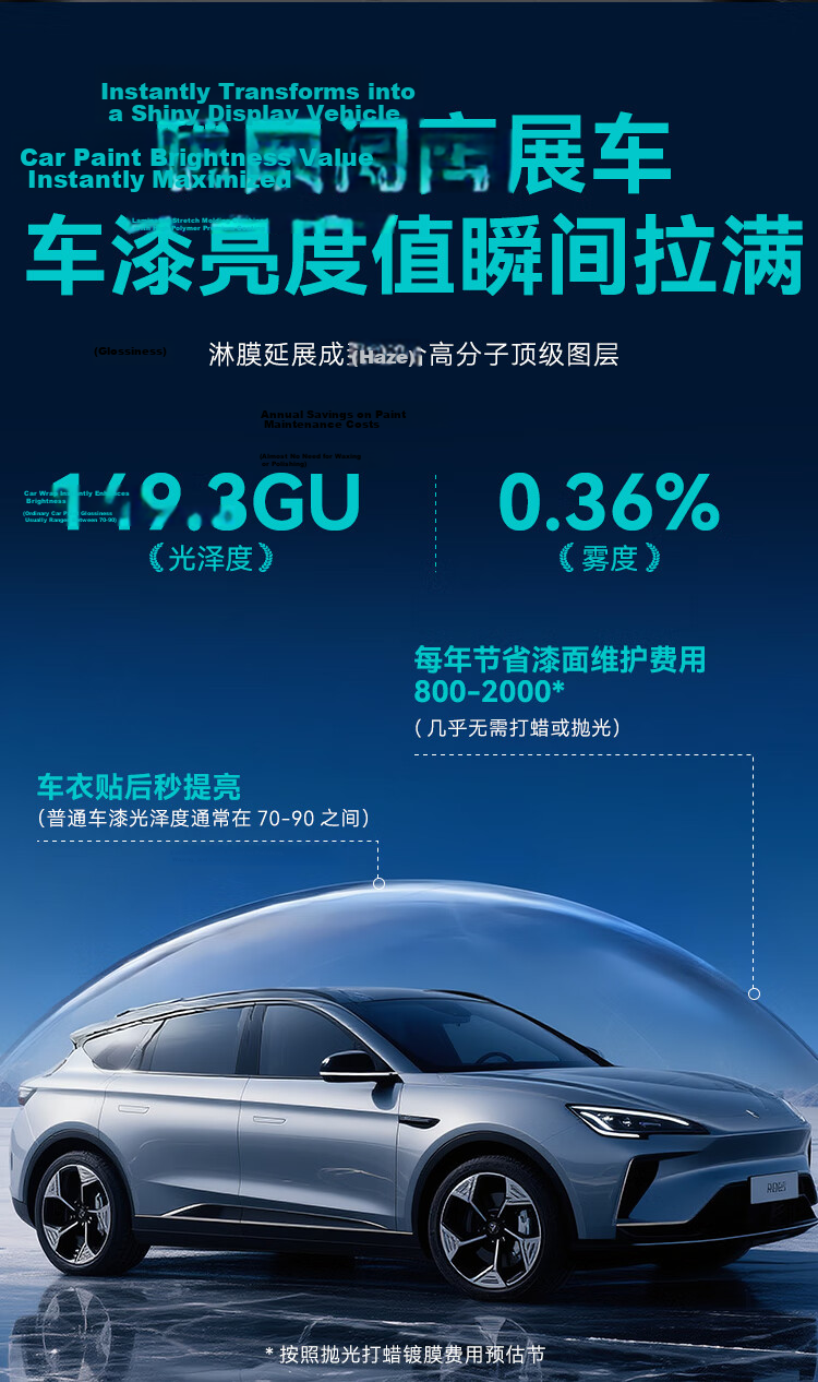JD Jingzao Invisible Car Paint Protection Film 7.5mil TPU Full Body Transparent Scratch-Resistant Protective Film with Free Installation and Application 6