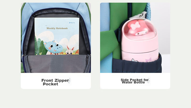 361° Backpack for Boys and Girls Kindergarten to Grade 3 Lightweight Outdoor Travel School Bag Shoulder Bag 7