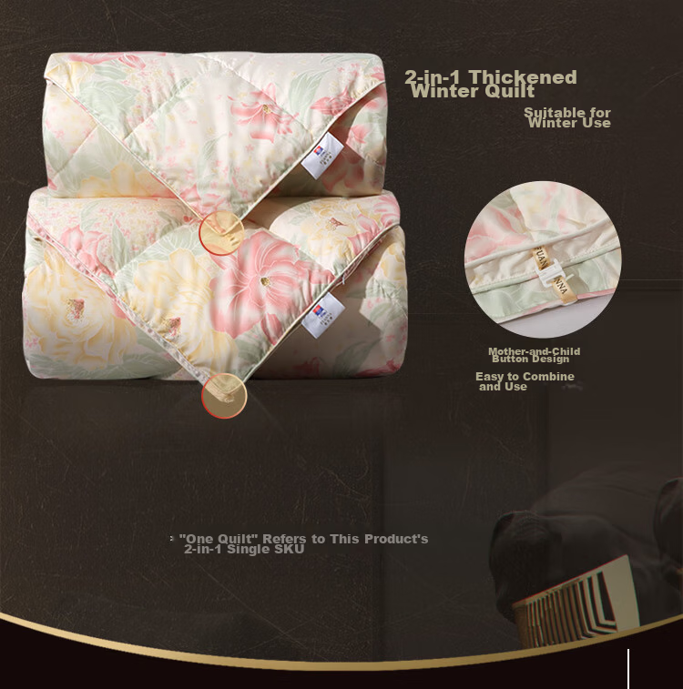 FUANNA down Comforter, 95% White Goose Down, Double Size Winter Quilt, 1000g Filling, 203*229cm 12