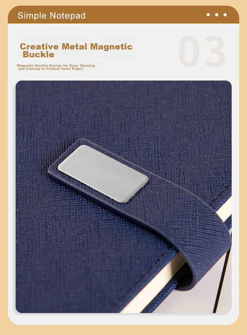 Weimei New Magnetic Buckle Leather Notebook Gift Box Set Practical Teacher's Day Souvenir Full Custom Inner Pages Business Office Memo Book Corporate Custom Notebook LOGO 8