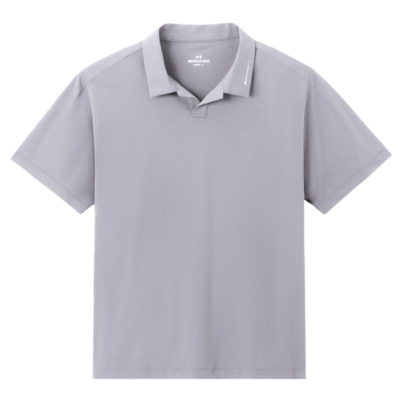 MUSCLE DOG Antibacterial Quick-Dry Sports Polo Shirt Men's 2026 New Tennis Training Fitness Top