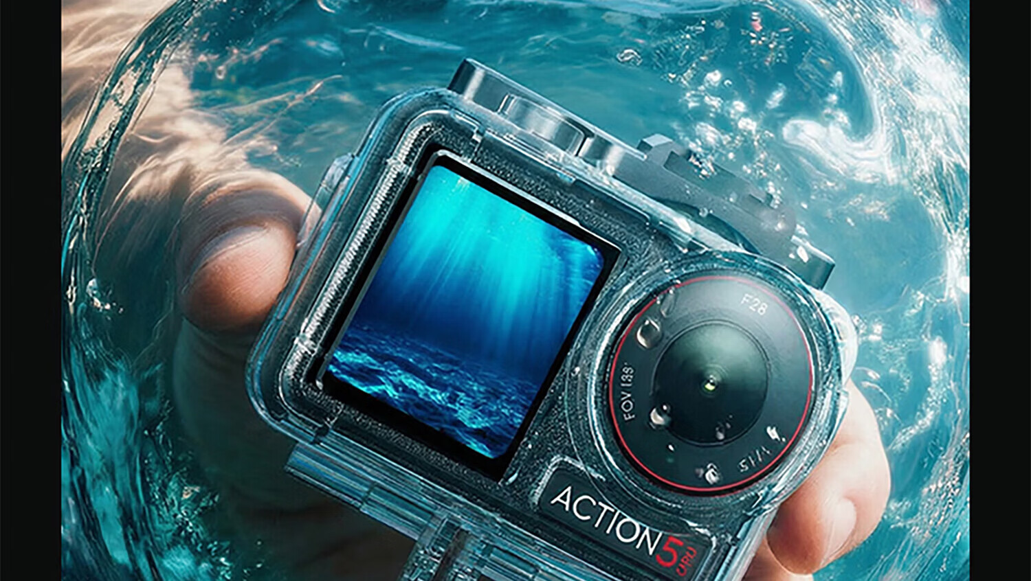 Shili Fan Waterproof Case for DJI Action 5 Pro Diving Case Action 4 Diving Accessories Kit High Transparency Protective Cover Sports Camera Accessories 20