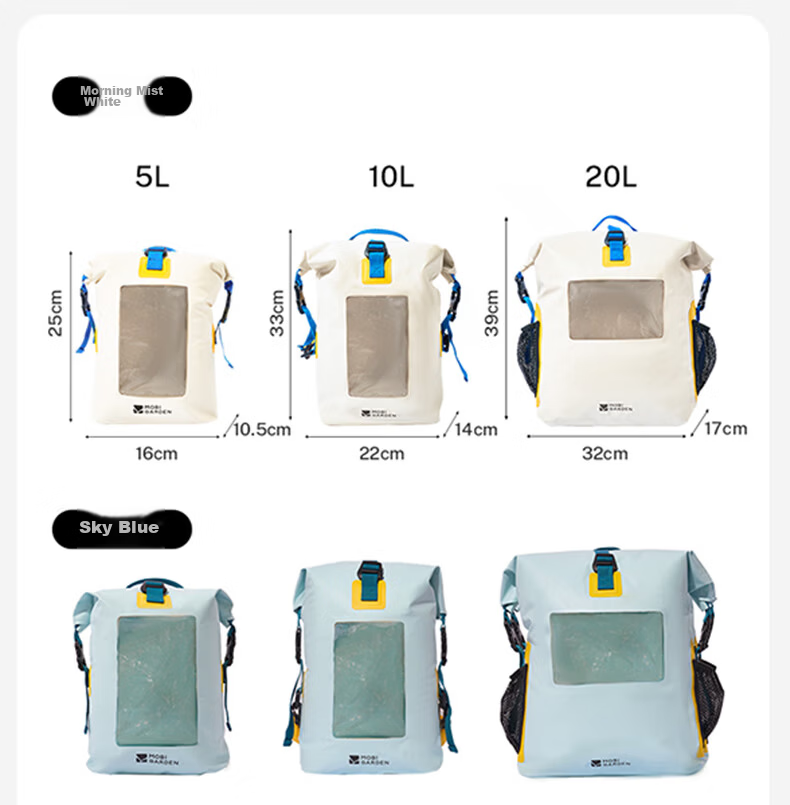 MOBIGARDEN Surf Waterproof Outdoor Camping Dry Bag Backpack Travel Hiking Storage Bag NX25691001 Sky Blue 18