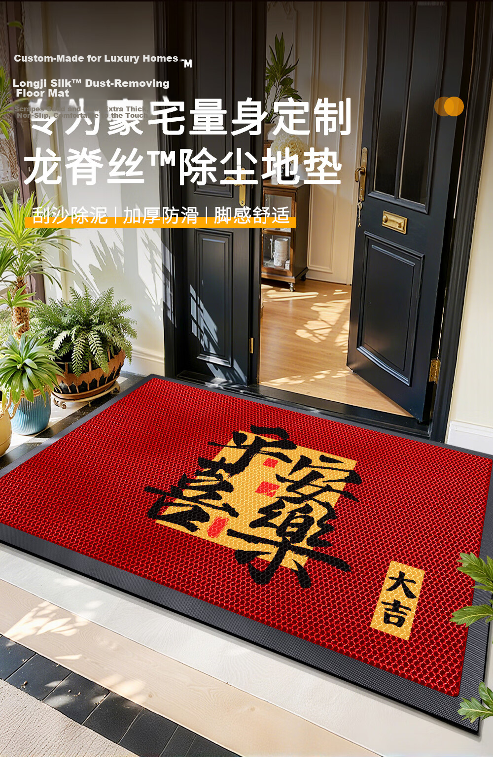 Fengliang Entrance Door Mat Outdoor Non-Slip Dirt-Resistant Rug for High-End Villa 1