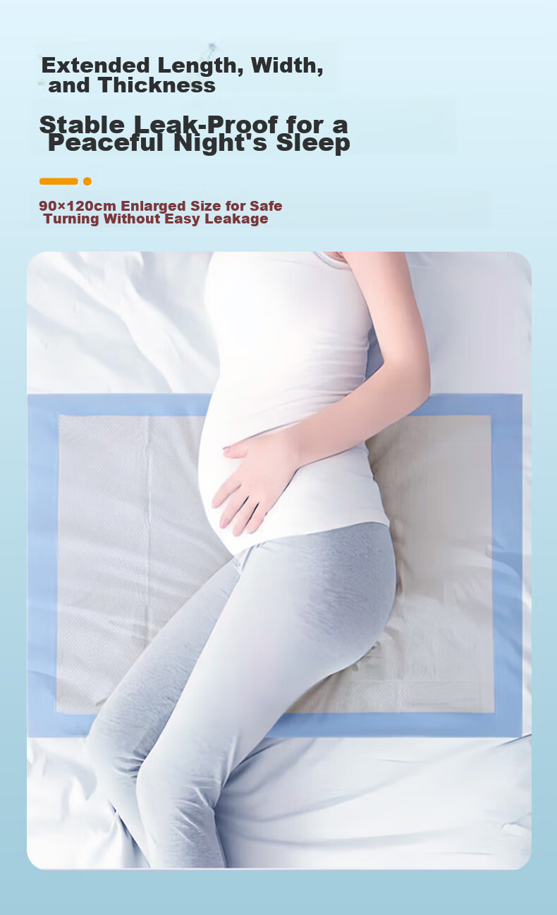 Lansais Adult Disposable Incontinence Pads Nursing Bed Pads for Elderly Babies Maternity Postpartum 90x120cm 20pcs 2