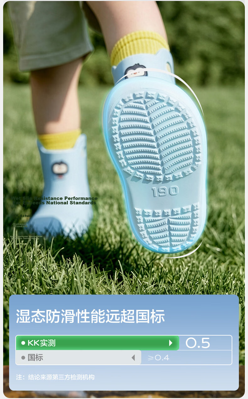 Kocotree KK Tree Kids Waterproof Non-Slip Lightweight Rain Boots for Boys and Girls, School and Kindergarten Water Shoes 12