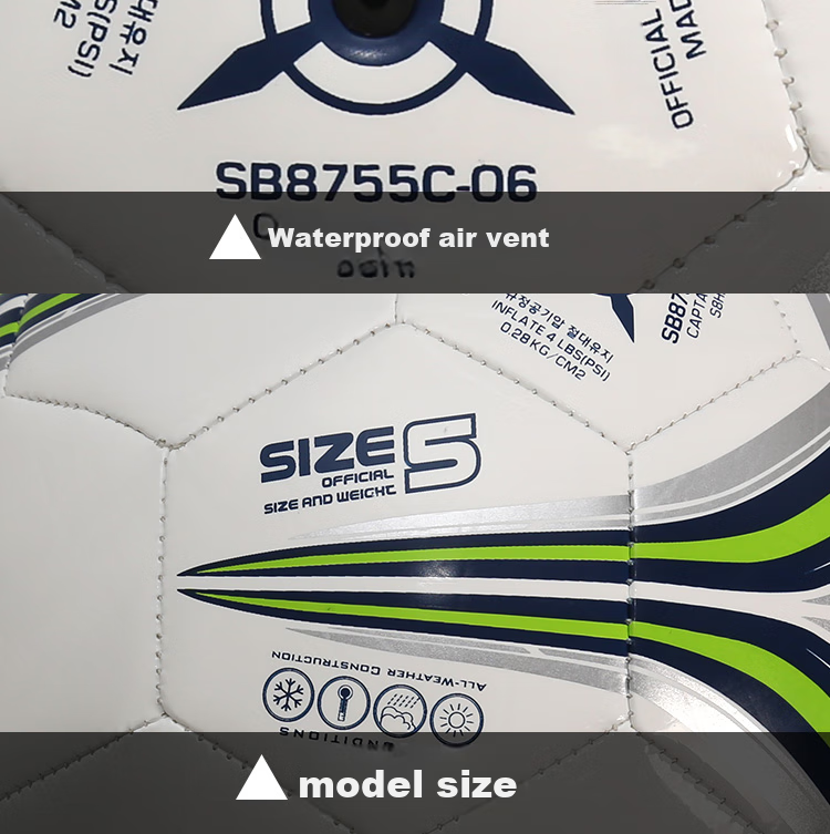 Star Star Soccer Ball Size 4 Standard Adult Student Children Competition Ball PVC Machine-Stitched SB8754C-04 11
