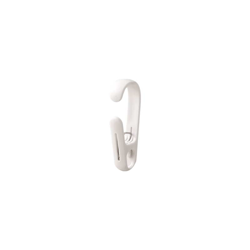 EACHY Household Multifunctional Clip Hook Dual-Use No-Trace Kitchen Bathroom Towel Underwear Drying Clips White*10