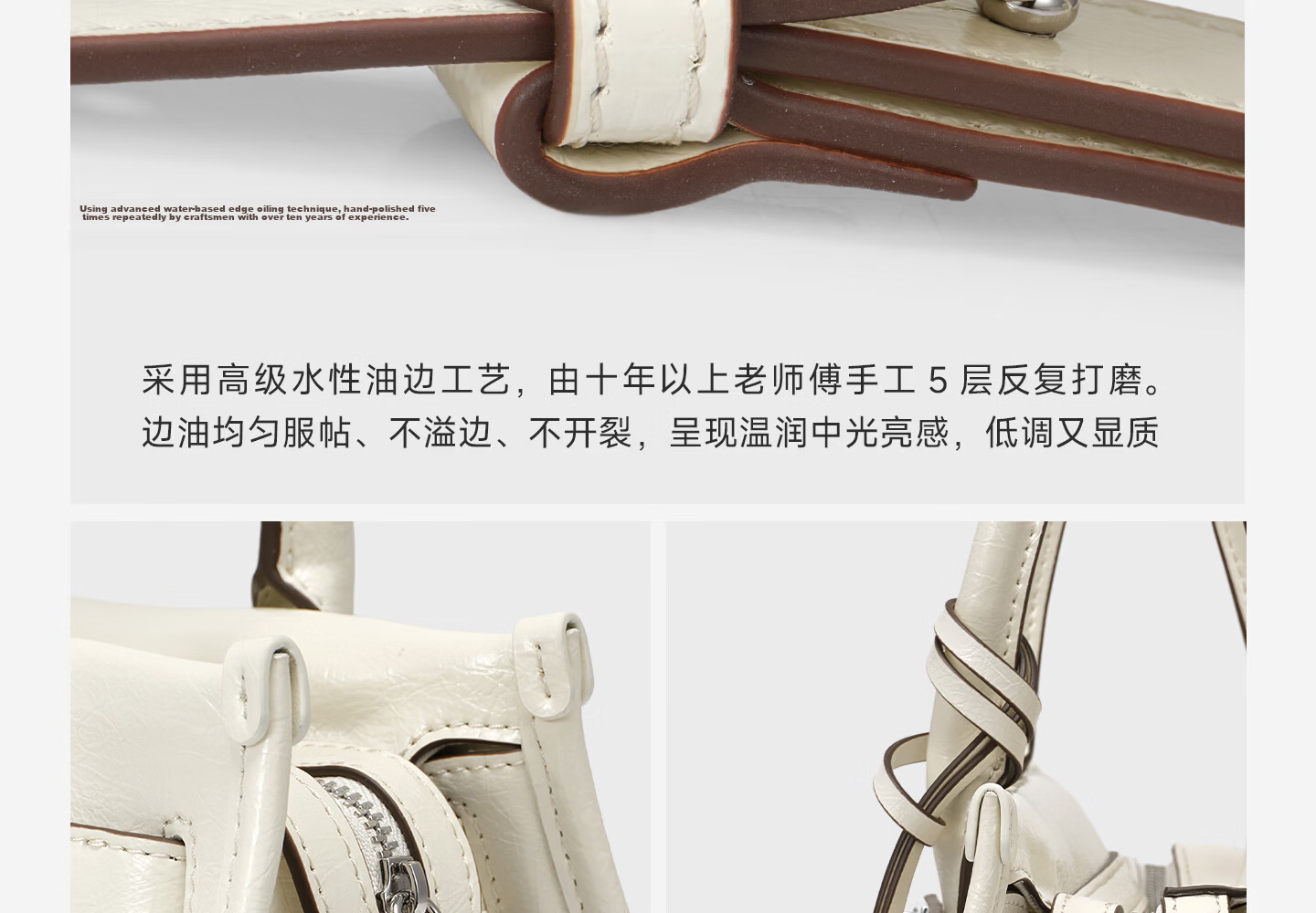 NUCELLE Angelababy Style Genuine Leather Dream Baguette Bag 26 New Commuter Shoulder Underarm Tote Handbag Gift 14