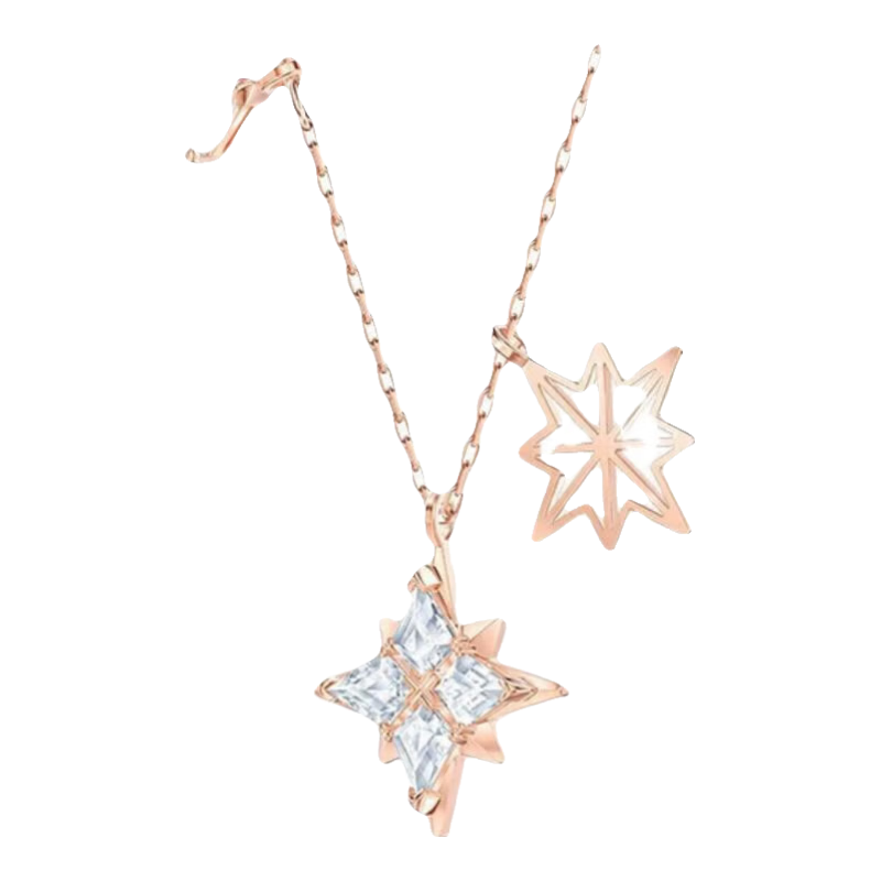 SWAROVSKI Symbolica Sparkling Snowflake Necklace for Women Luxury Gift for Girlfriend Birthday 5494352