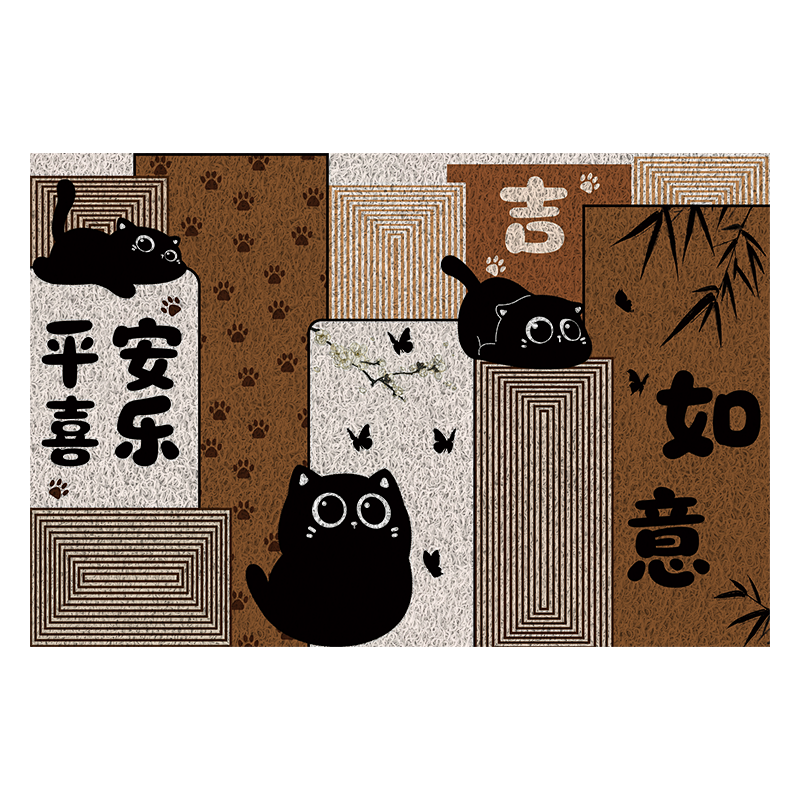 Bodisi Entrance Door Mat Outdoor High-End Customizable Non-Slip Loop Carpet Rug 120x80CM