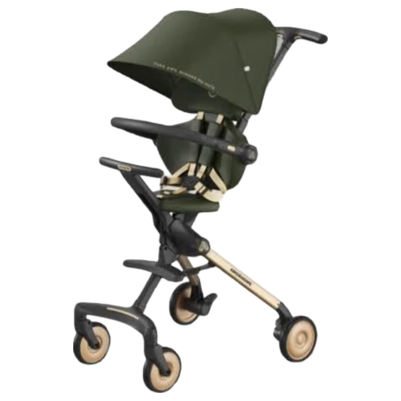 AMORHOME Baby Stroller, Can Sit Or Lie Down, Lightweight And Foldable, for Taking Babies Out, Children's Stroller, Olive Gold Promax