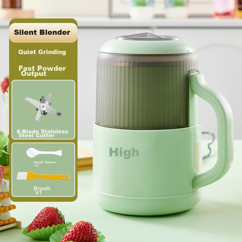 Malata Grinder Coffee Bean Grinder Herbal Medicine Pulverizer Multifunctional Household Powder Grinder Wet and Dry Crusher Upgraded Silent Cover 4